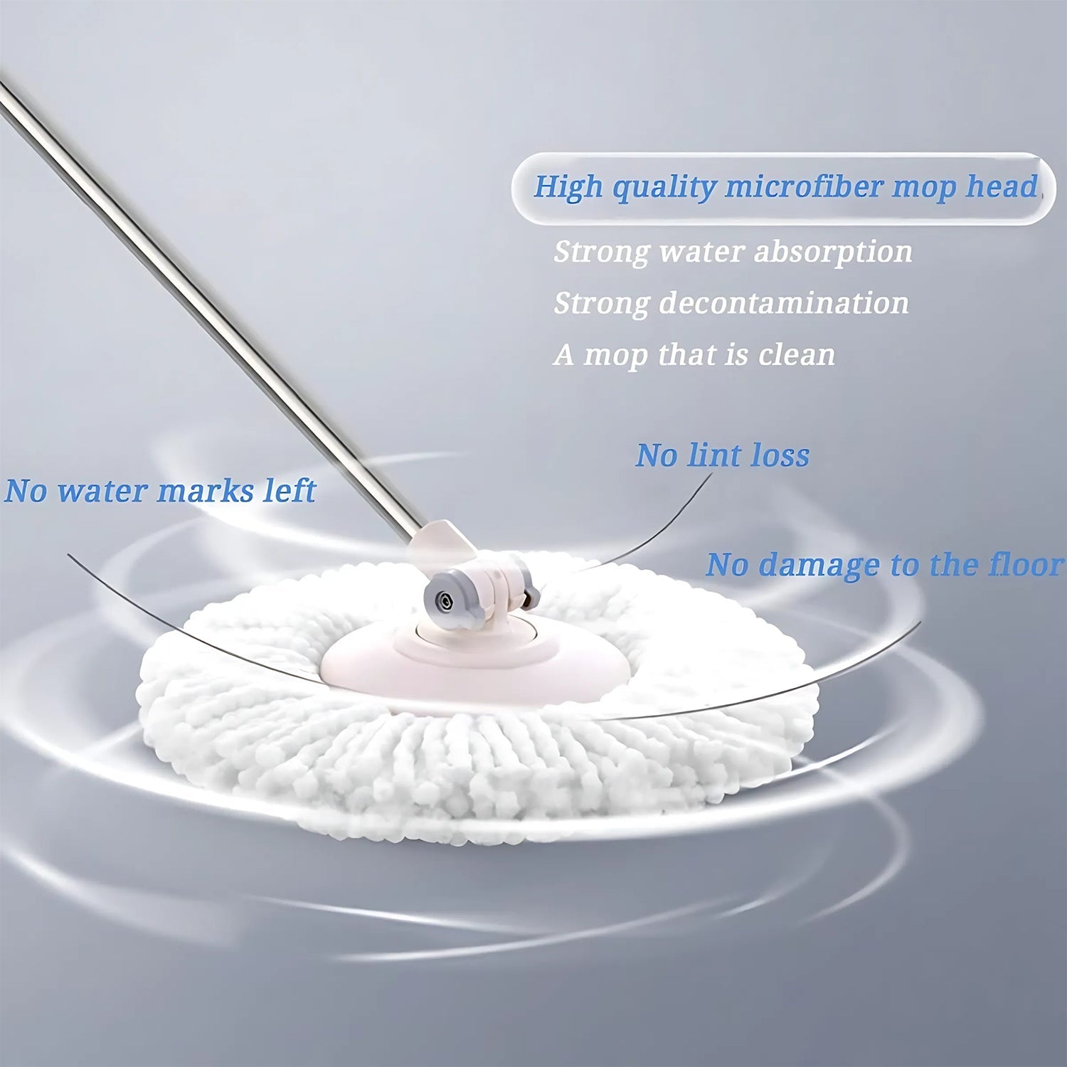 Microfiber Spin Mop Refill Head 360° Rotating Mop (5 Pc) Microfiber Spin Mop Refill Head 360° Rotating Mop (5 Pc)